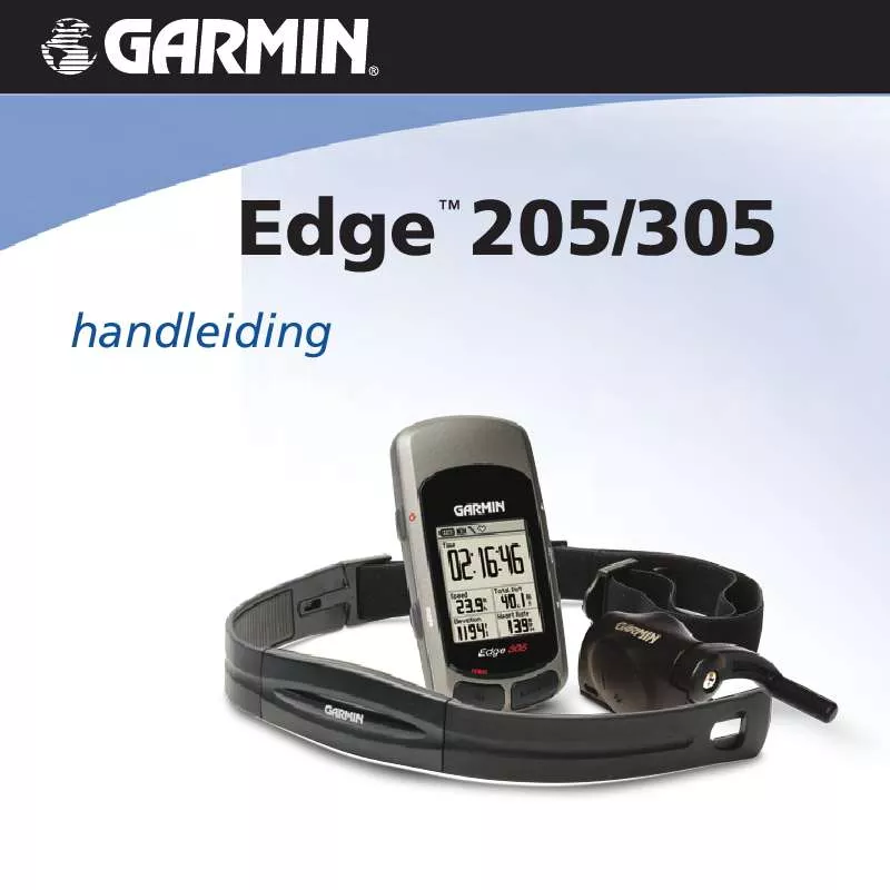 Mode d'emploi GARMIN EDGE 305 CAD