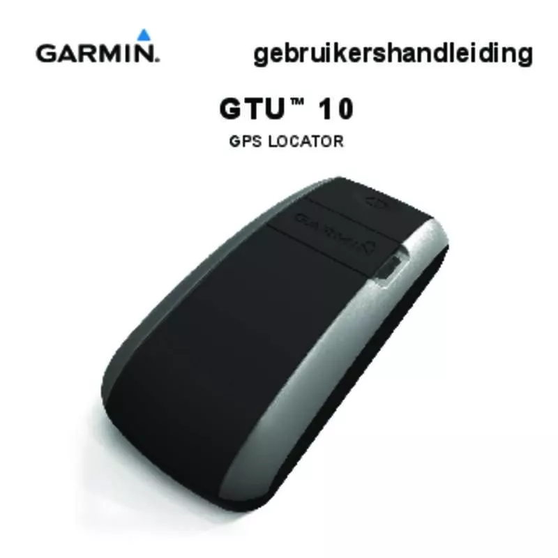 Mode d'emploi GARMIN GTU 10