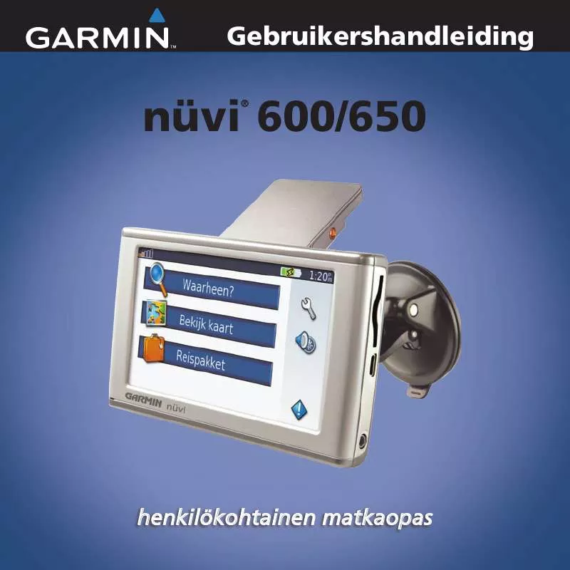 Mode d'emploi GARMIN NÜVI 600
