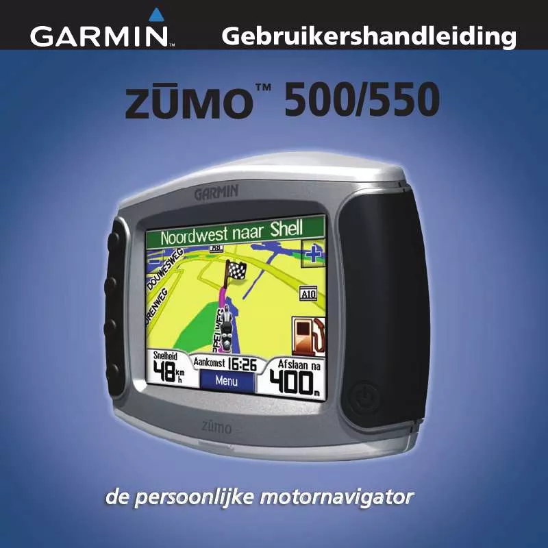 Mode d'emploi GARMIN ZŪMO 550