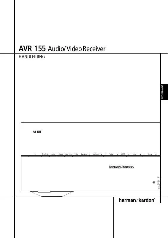 Mode d'emploi HARMAN KARDON AVR 155