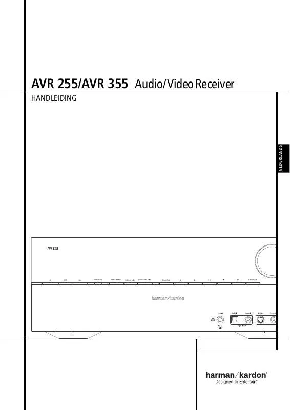 Mode d'emploi HARMAN KARDON AVR 255