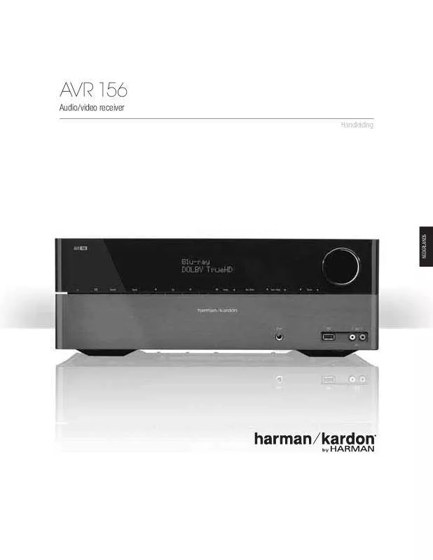 Mode d'emploi HARMAN KARDON AVR 156