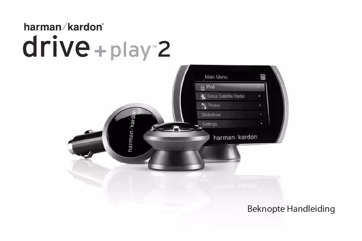 Mode d'emploi HARMAN KARDON DRIVE + PLAY 2 [HK-DP2EU]