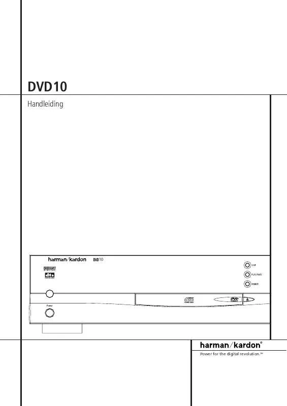 Mode d'emploi HARMAN KARDON DVD 10