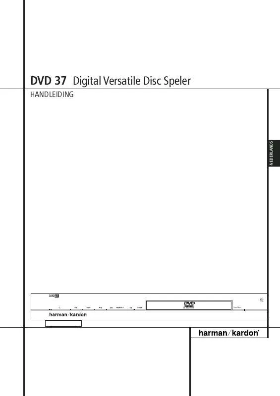 Mode d'emploi HARMAN KARDON DVD 37