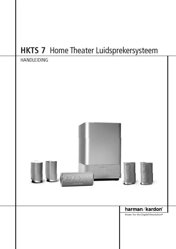 Mode d'emploi HARMAN KARDON HKTS 7 [HKTS 7/230]