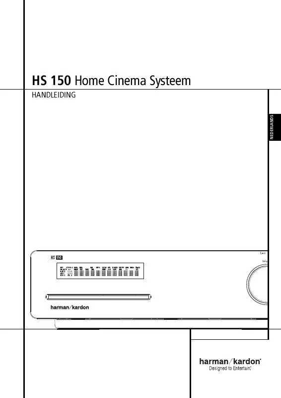 Mode d'emploi HARMAN KARDON HS 150