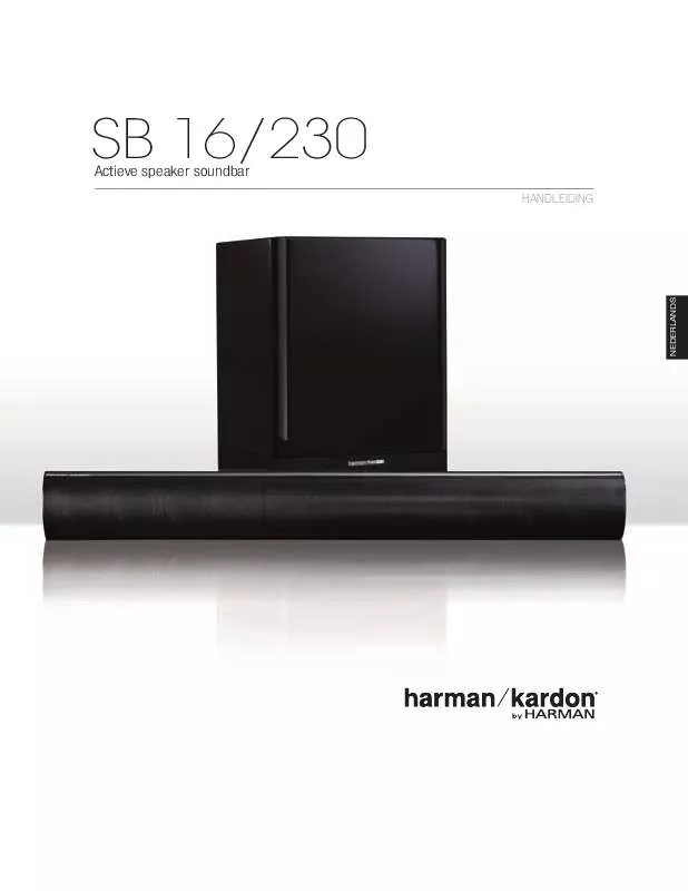 Mode d'emploi HARMAN KARDON SB 16