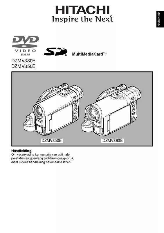 Mode d'emploi HITACHI DZMV380EAU