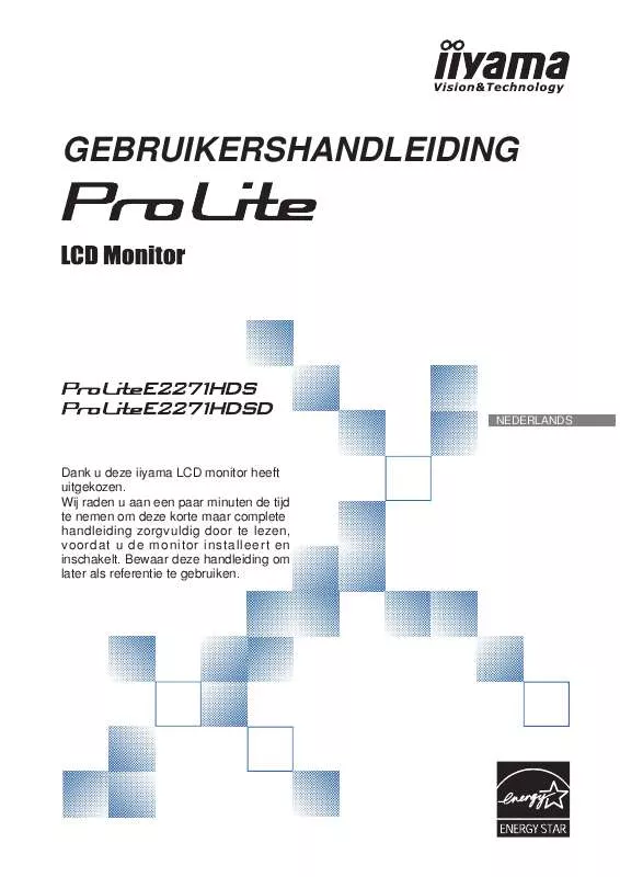 Mode d'emploi IIYAMA PROLITE E2271HDSD