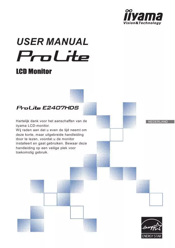 Mode d'emploi IIYAMA PROLITE E2407HDS