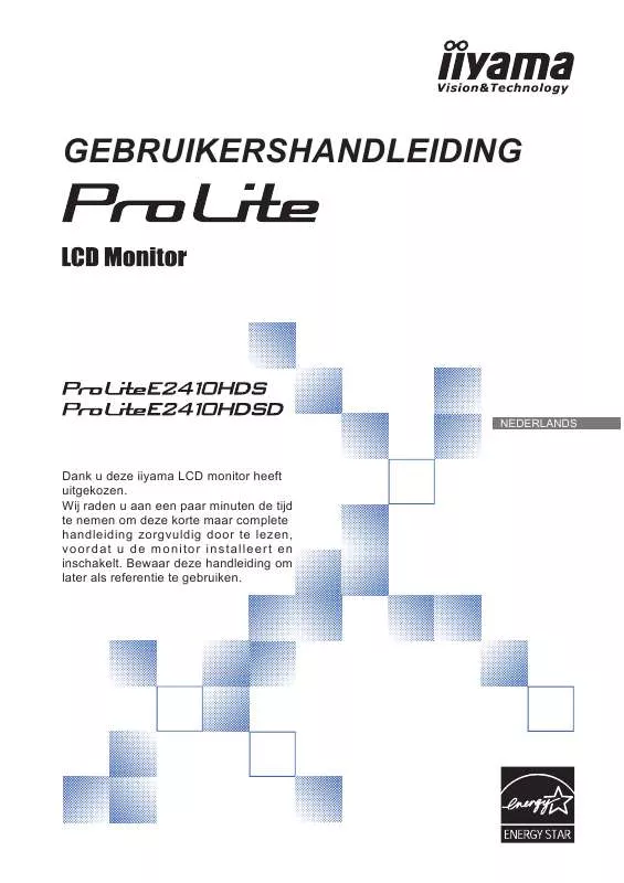 Mode d'emploi IIYAMA PROLITE E2410HDS