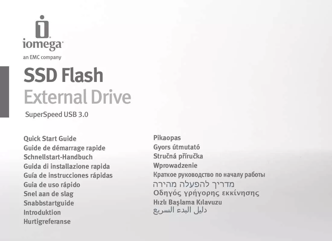 Mode d'emploi IOMEGA SSD FLASH