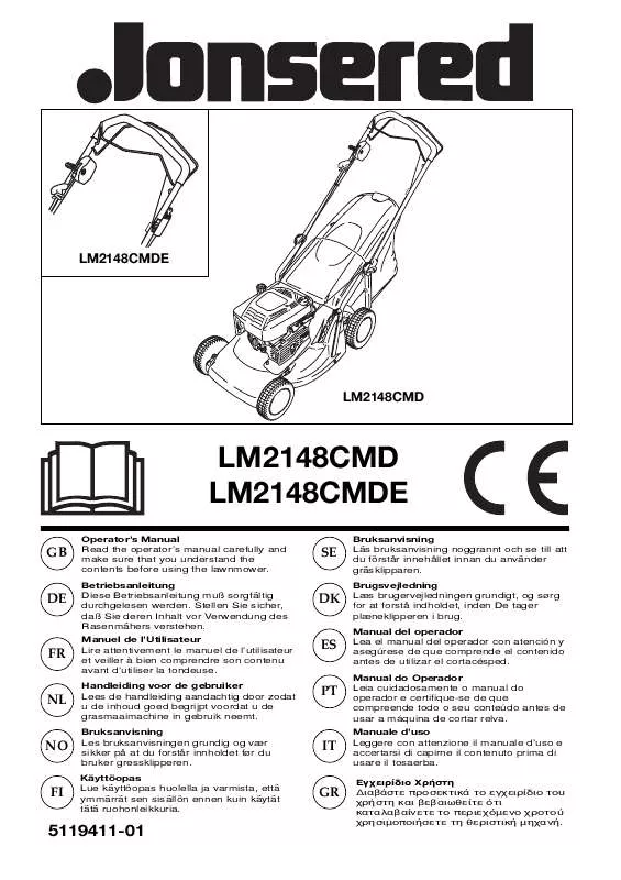 Mode d'emploi JONSERED LM 2148 CMD