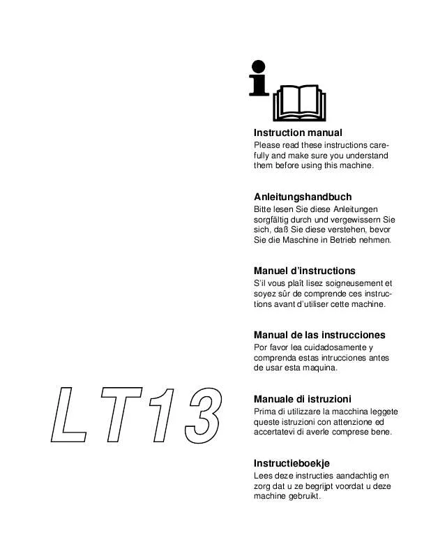 Mode d'emploi JONSERED LT 13