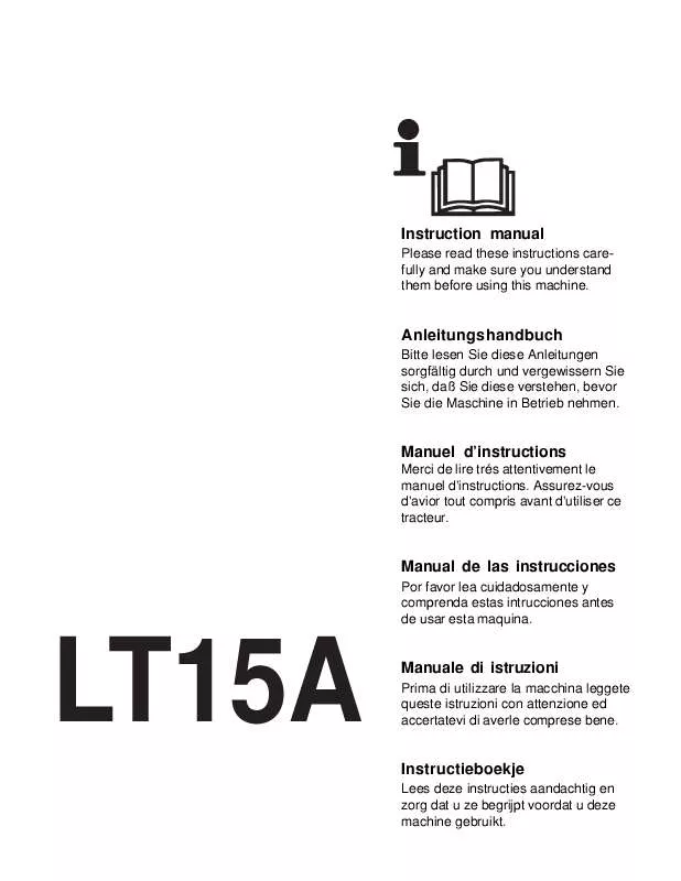 Mode d'emploi JONSERED LT 15 A