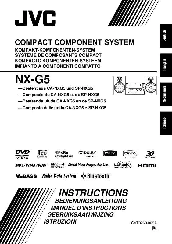 Mode d'emploi JVC NX-G5E