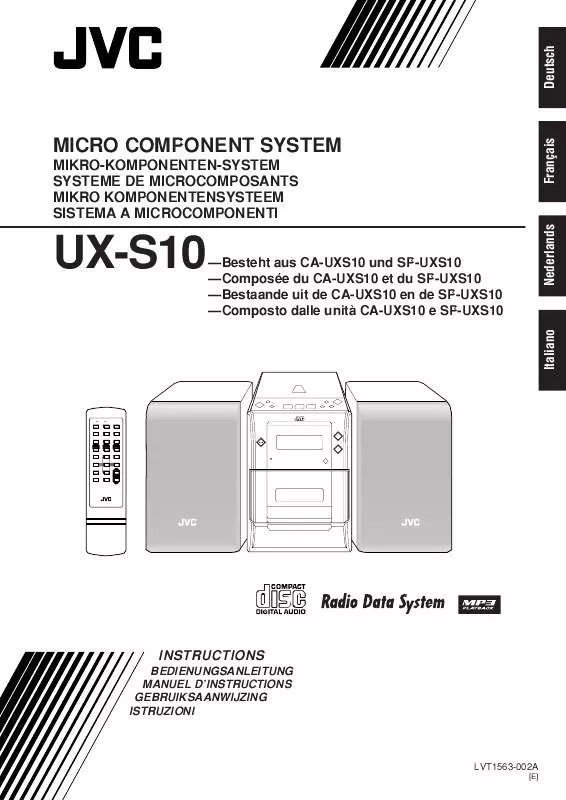 Mode d'emploi JVC UX-S10