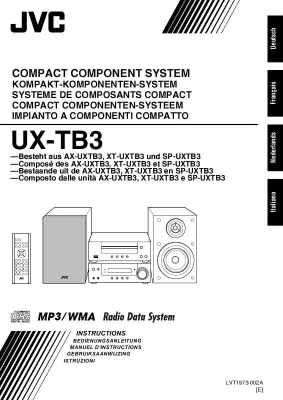 Mode d'emploi JVC UX-TB3