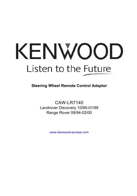 Mode d'emploi KENWOOD CAW-LR7140