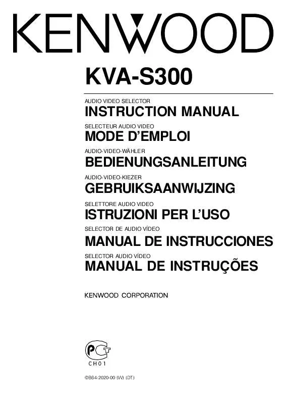 Mode d'emploi KENWOOD KVA-S300