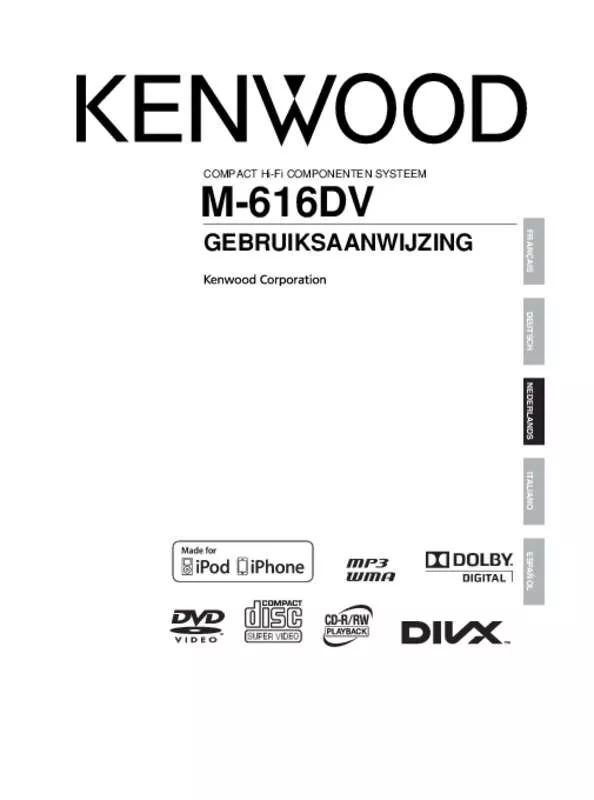 Mode d'emploi KENWOOD M-616DV
