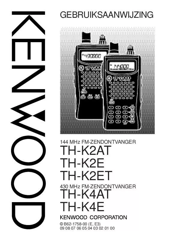Mode d'emploi KENWOOD TH-K2AT