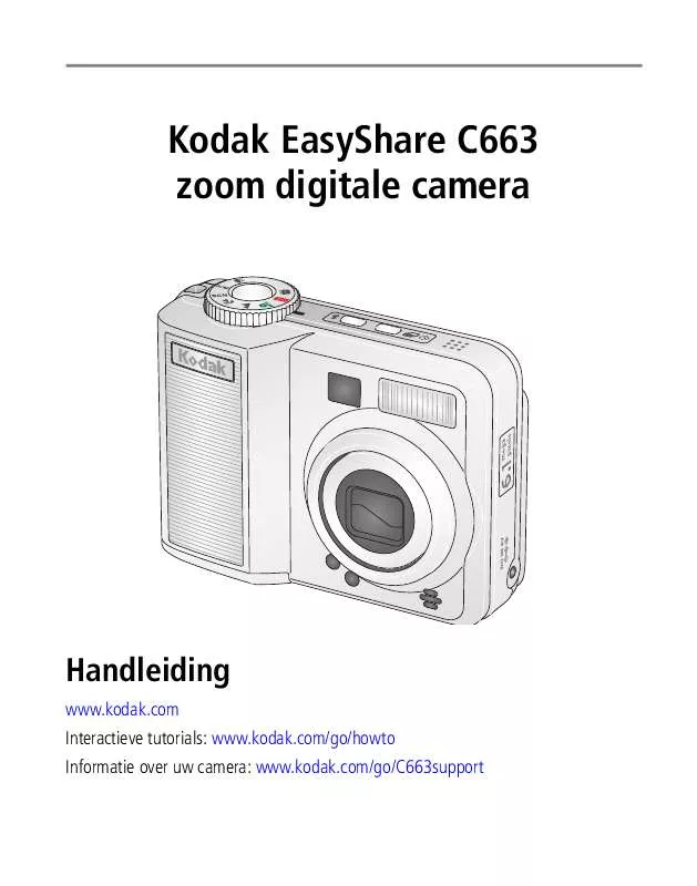 Mode d'emploi KODAK EASYSHARE C663