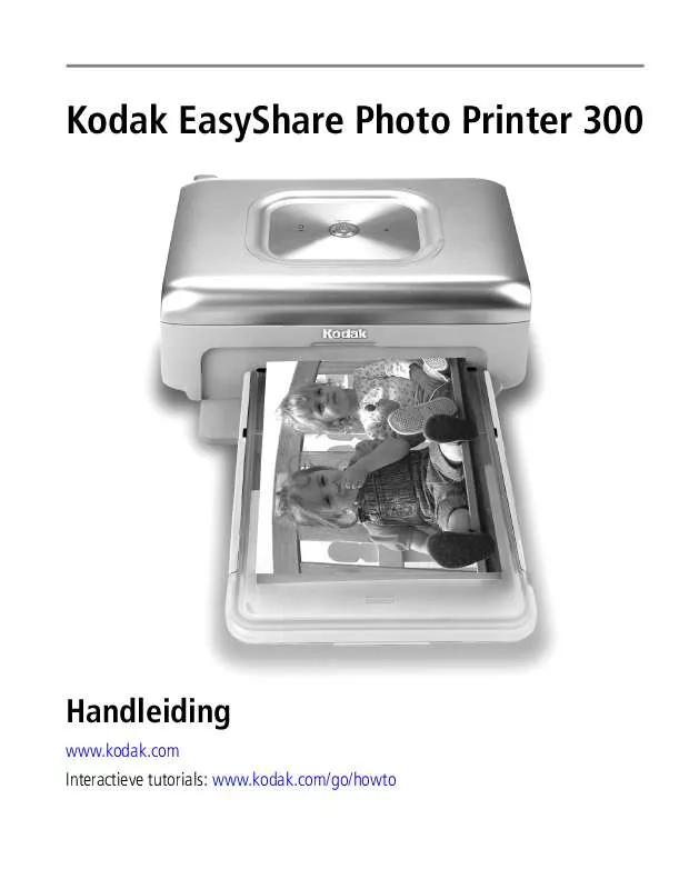 Mode d'emploi KODAK EASYSHARE PHOTO PRINTER 300