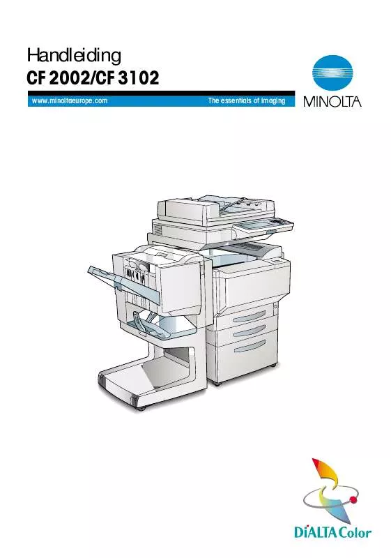 Mode d'emploi KONICA MINOLTA CF3102