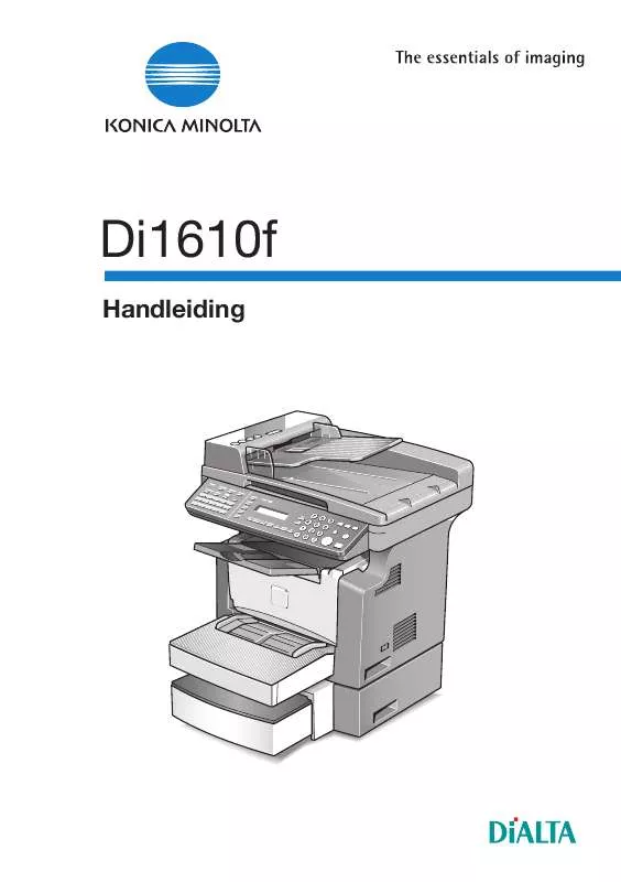 Mode d'emploi KONICA MINOLTA DI1610F