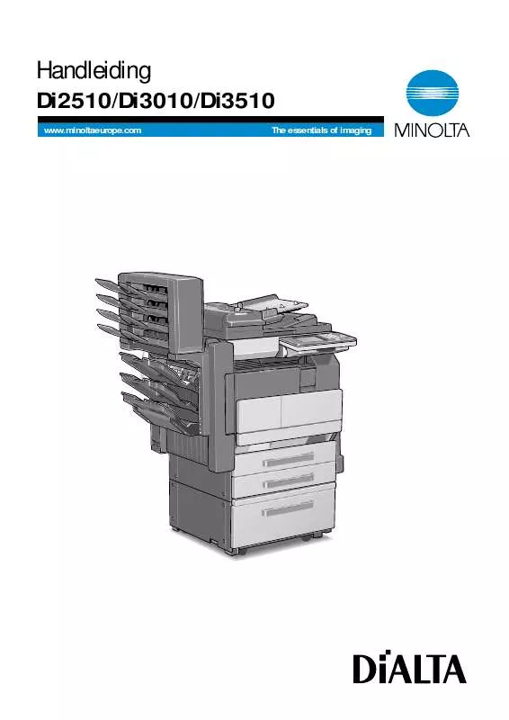 Mode d'emploi KONICA MINOLTA DI3010