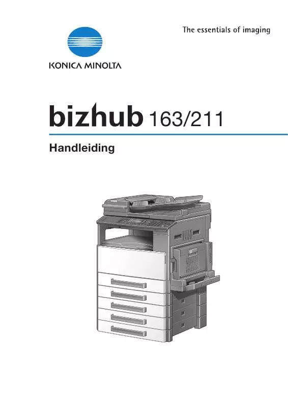 Mode d'emploi KONICA BIZHUB 163