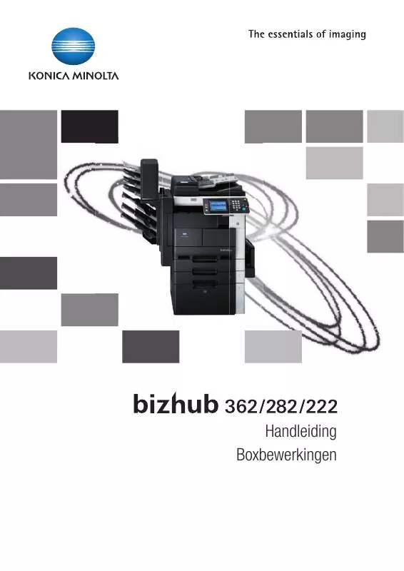 Mode d'emploi KONICA BIZHUB 282