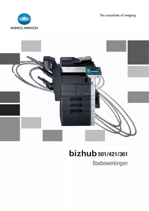 Mode d'emploi KONICA BIZHUB 421