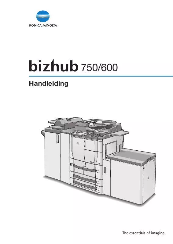 Mode d'emploi KONICA BIZHUB 750