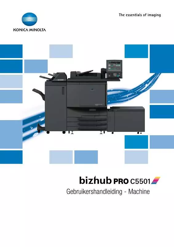 Mode d'emploi KONICA BIZHUB PRO C5501