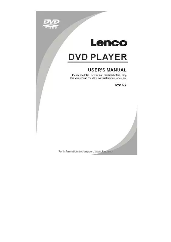 Mode d'emploi LENCO DVD-432
