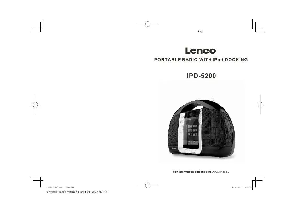 Mode d'emploi LENCO IPD-5200