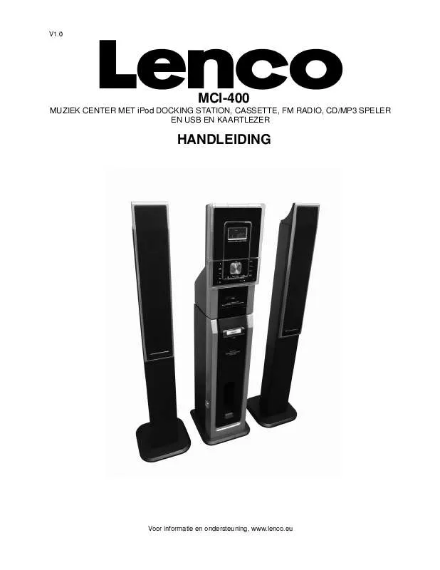 Mode d'emploi LENCO MCI-400