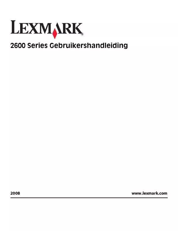 Mode d'emploi LEXMARK X2630
