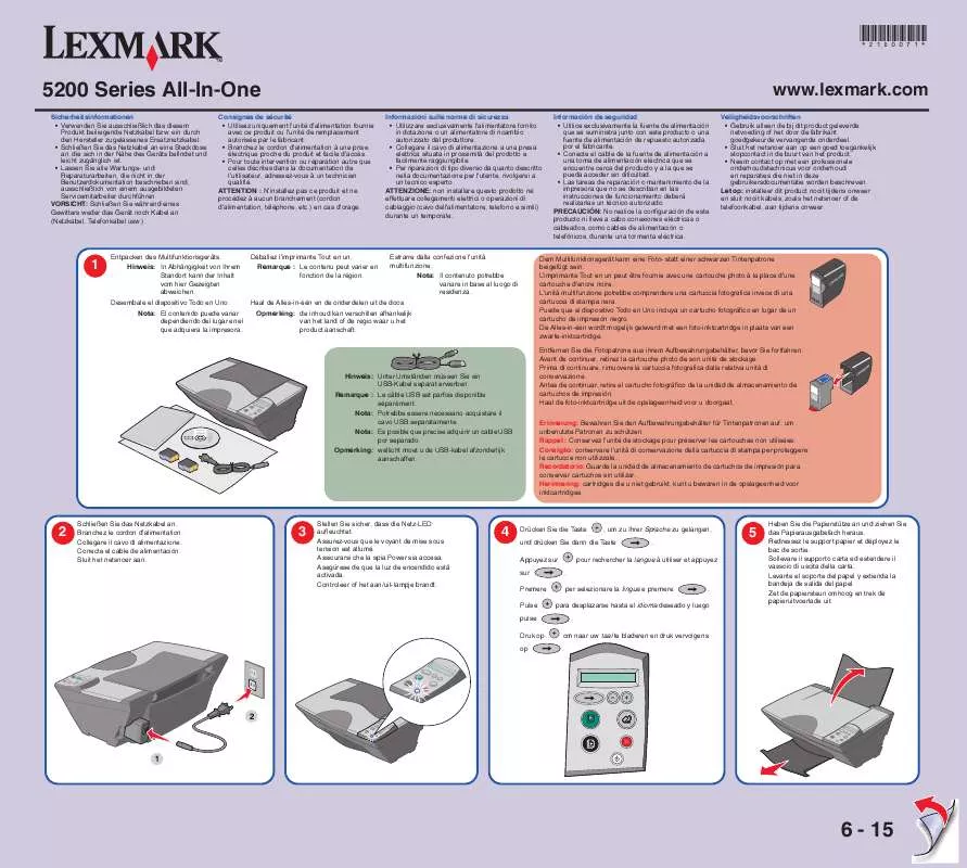 Mode d'emploi LEXMARK X5270