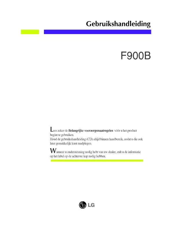 Mode d'emploi LG F900B