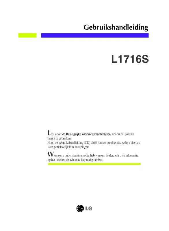 Mode d'emploi LG L1716S