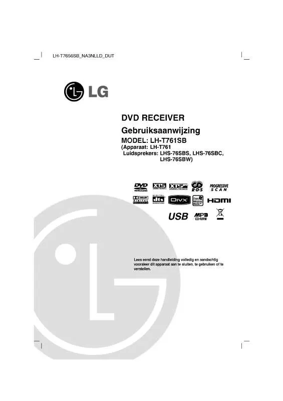 Mode d'emploi LG LH-T761SB