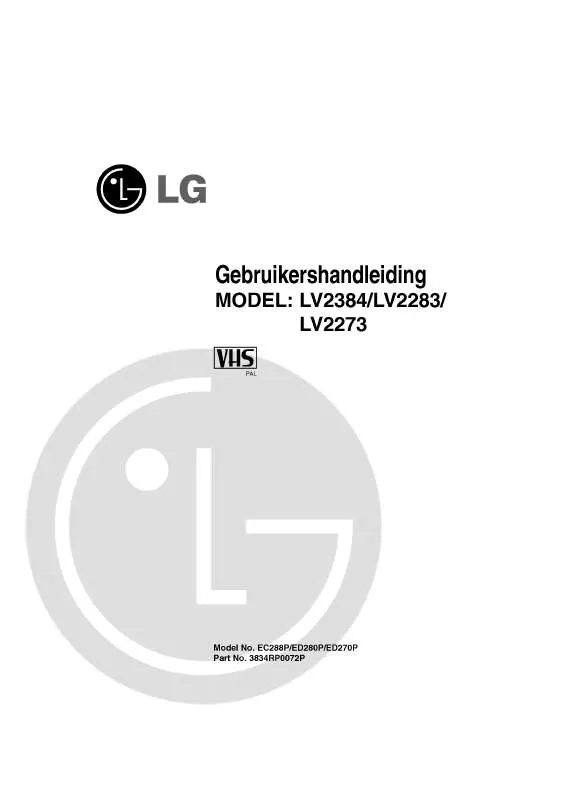 Mode d'emploi LG LV2384