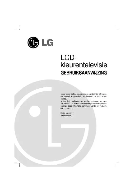 Mode d'emploi LG RL-20LA30