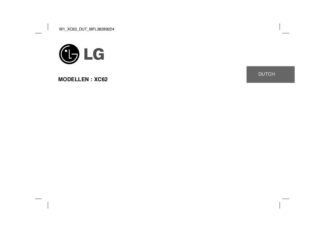 Mode d'emploi LG XC62