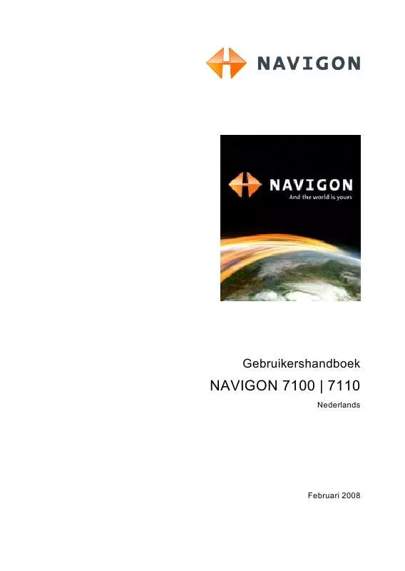 Mode d'emploi NAVIGON 7100